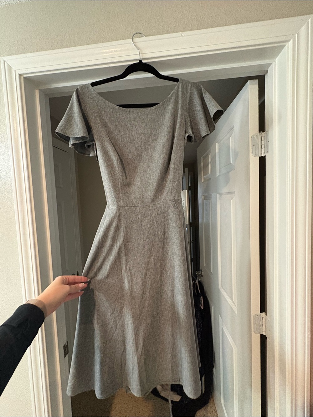 Grey business casual dress